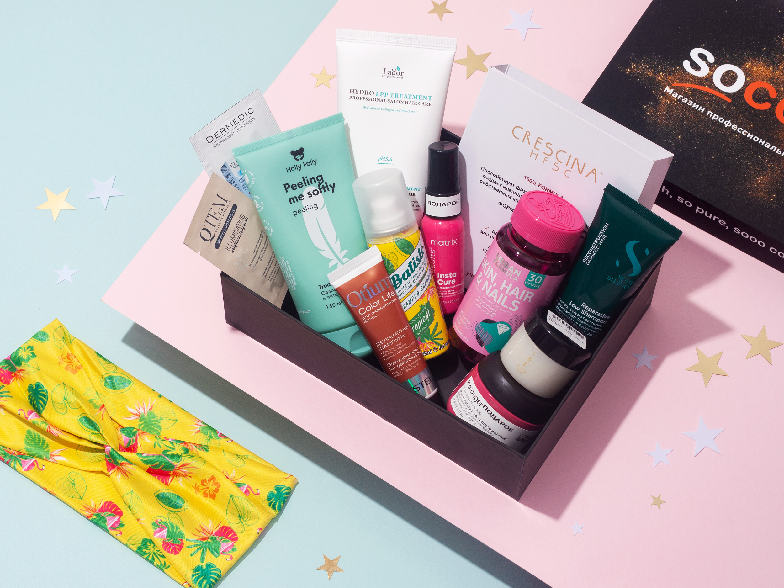 обзор коробочки красоты SocolorBeautyBox "Уход за волосами 2022"