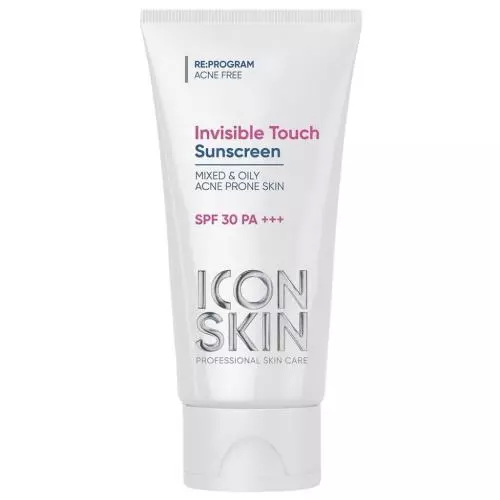 Солнцезащитный крем-флюид Invisible Touch SPF30 для жирной и комбинированной проблемной кожи, 50 мл (Icon Skin, Re Program)