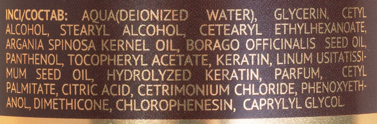 состав Несмываемой увлажняющей крем-маски для волос Qtem Oil Transformation 