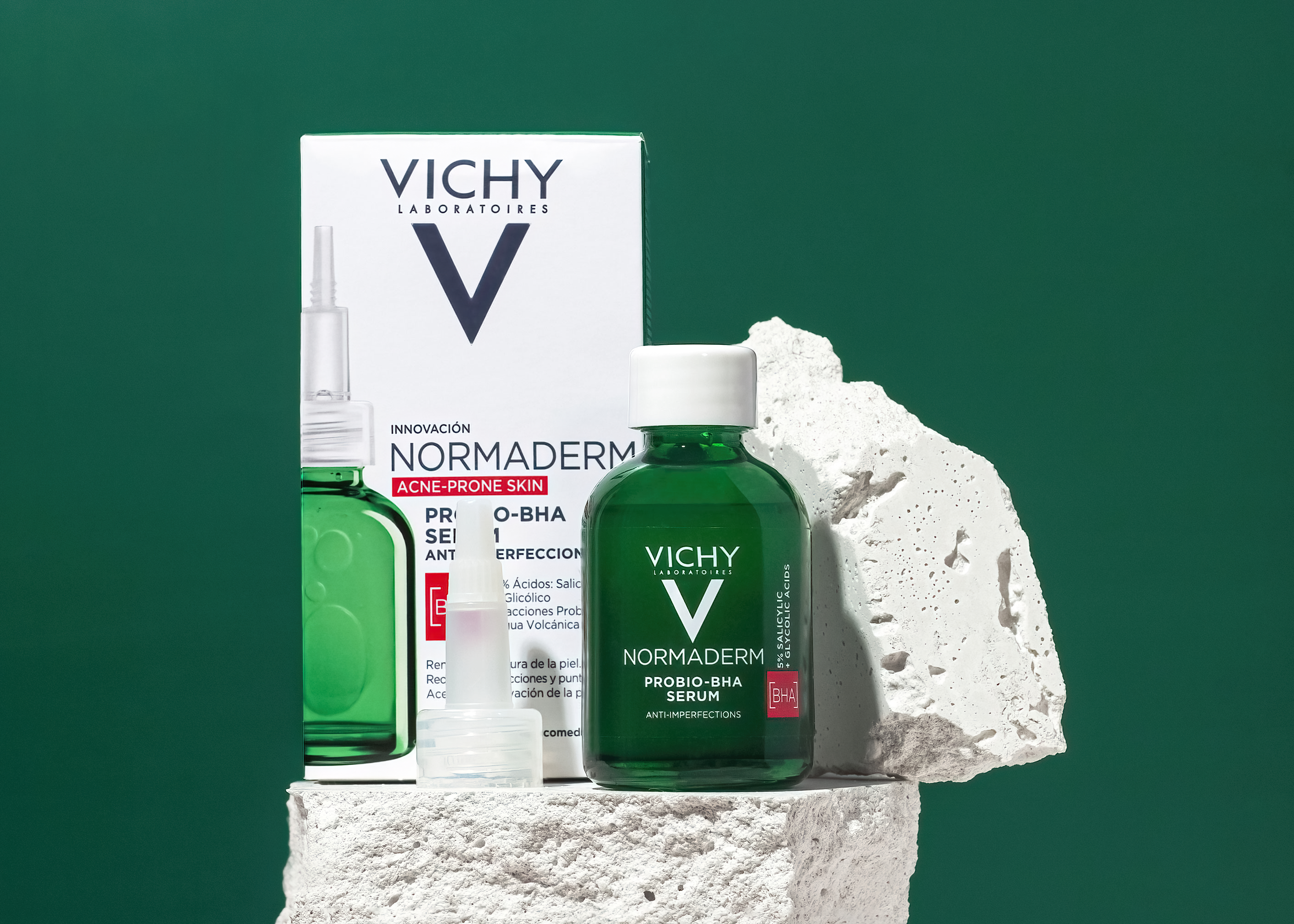 Vichy Виши Normaderm Пробиотическая обновляющая сыворотка против несовершенств кожи, фото 2