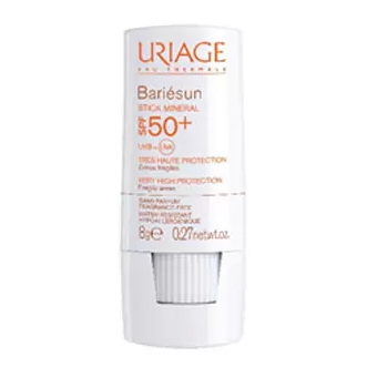Урьяж Барьесан Минеральный стик для уязвимых зон SPF50+, 8 гр (Uriage, Bariesun)