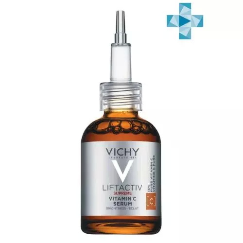 Виши Концентрированная сыворотка Supreme с витамином С для сияния кожи, 20 мл (Vichy, Liftactiv)
