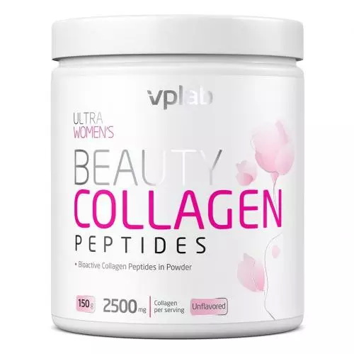 ВПЛаб Комплекс Beauty Collagen Peptides для поддержки красоты и молодости женщин 2500 мг, 150 г (VPLab, Ultra Women's)
