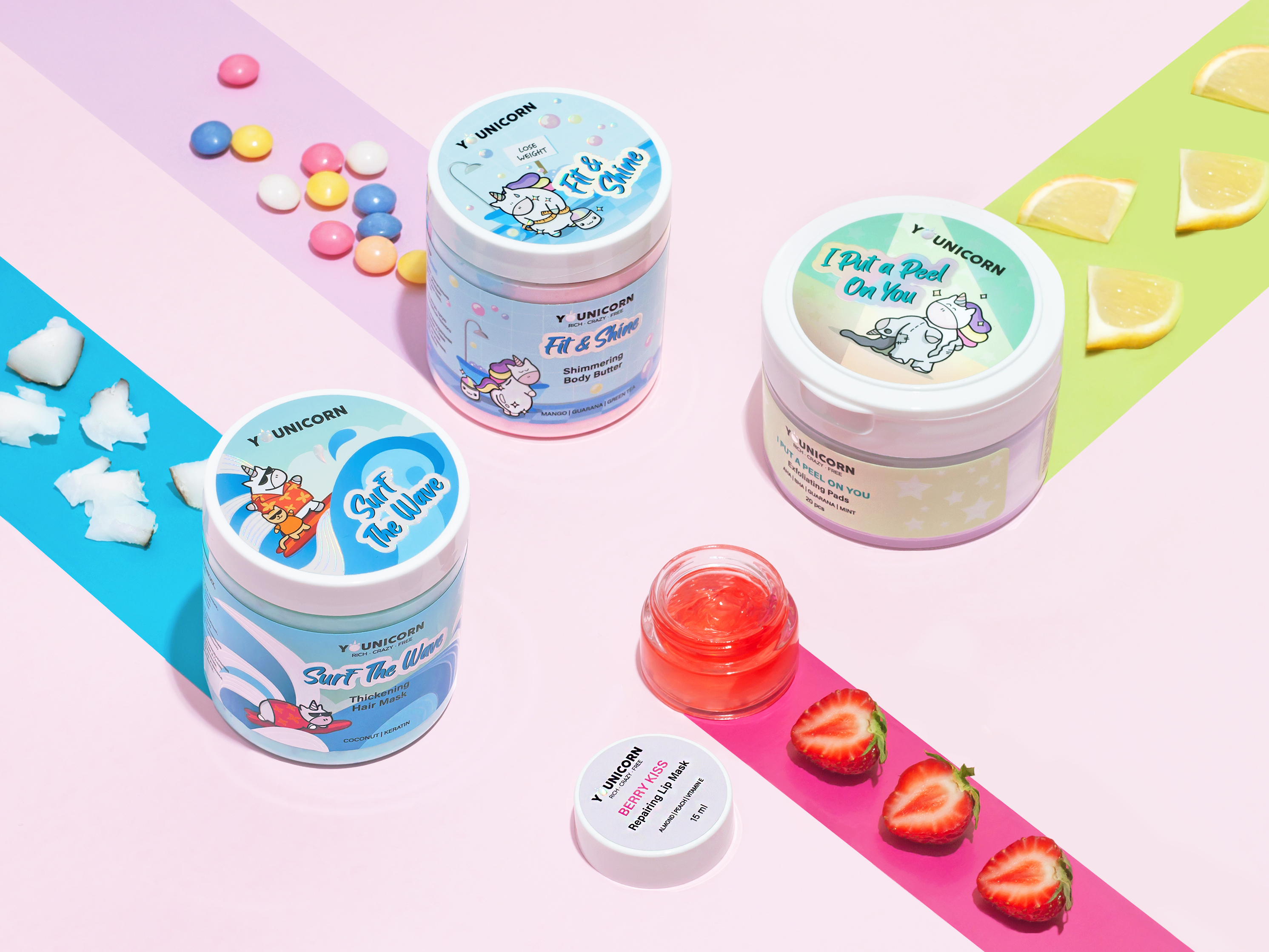 Четыре средства от бренда Younicorn, отзыв