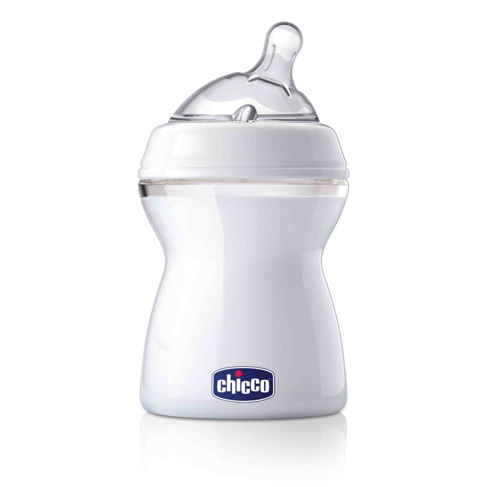 Chicco Бутылочка с силиконовой соской с наклоном и флексорами 250 мл, от 2 месяцев, 1 шт. (Chicco, Natural Feeling)