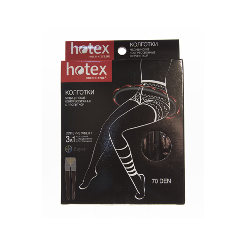 

Hotex Корректирующие колготки с шортиками "Hotex", 70 den, черные (Hotex, )