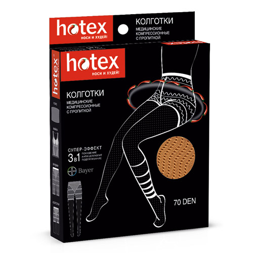 

Hotex Колготки с шортиками 70 den, бежевые (Hotex, )
