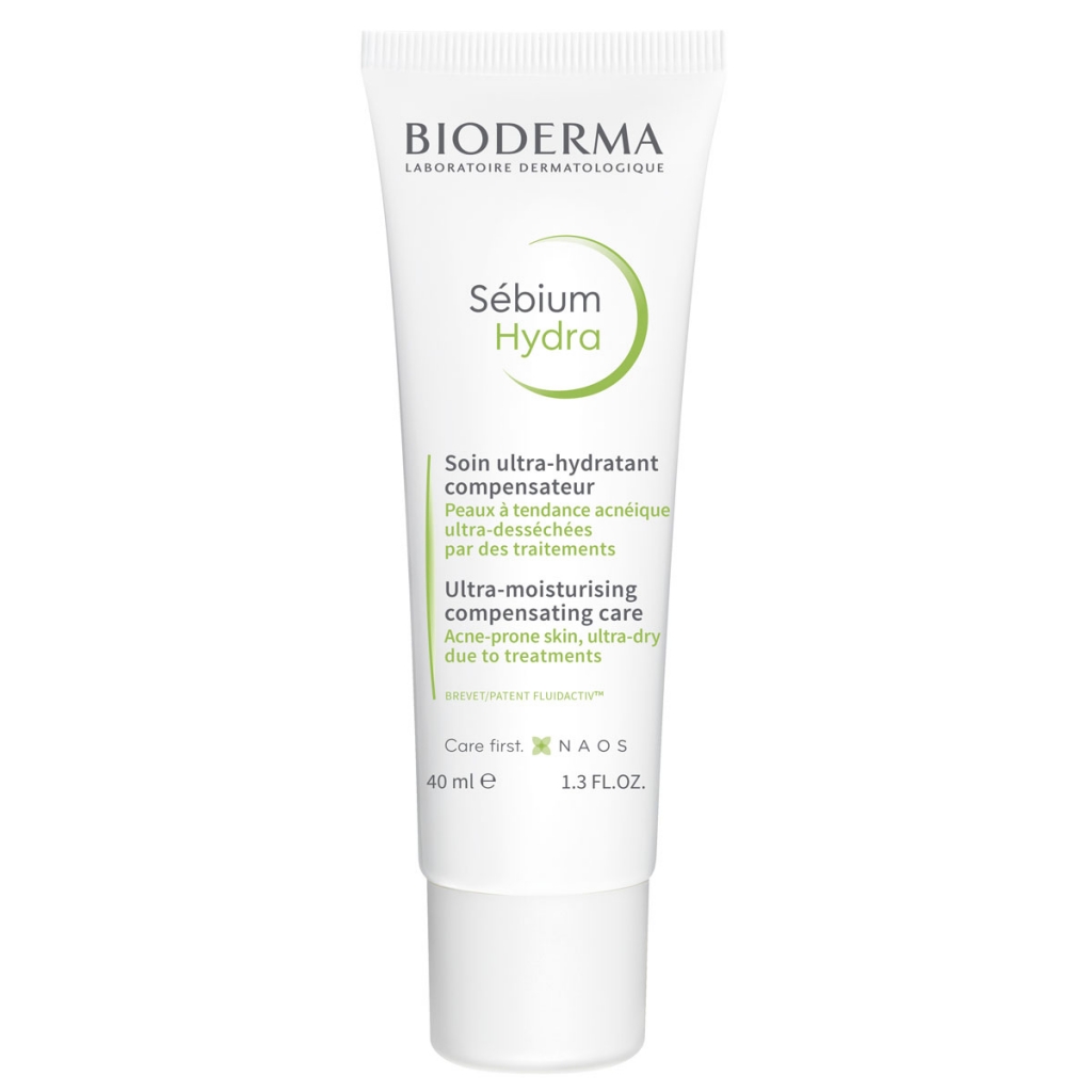 Bioderma Увлажняющий крем Hydra для пересушенной кожи с воспалениями, 40 мл (Bioderma, Sebium)