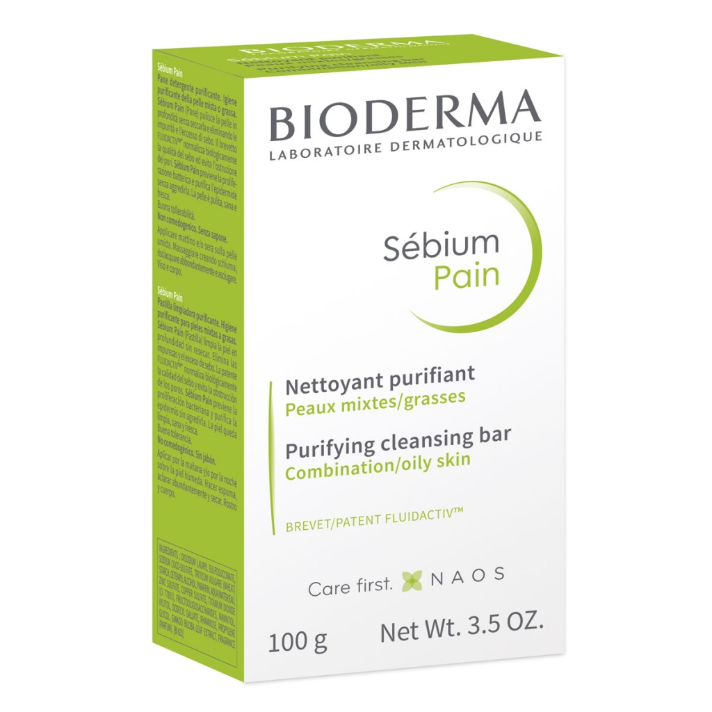 Bioderma Очищающее мыло для жирной и проблемной кожи, 100 г (Bioderma, Sebium)