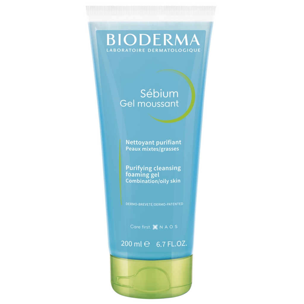 Bioderma Очищающий гель-мусс для жирной и проблемной кожи, 200 мл (Bioderma, Sebium)