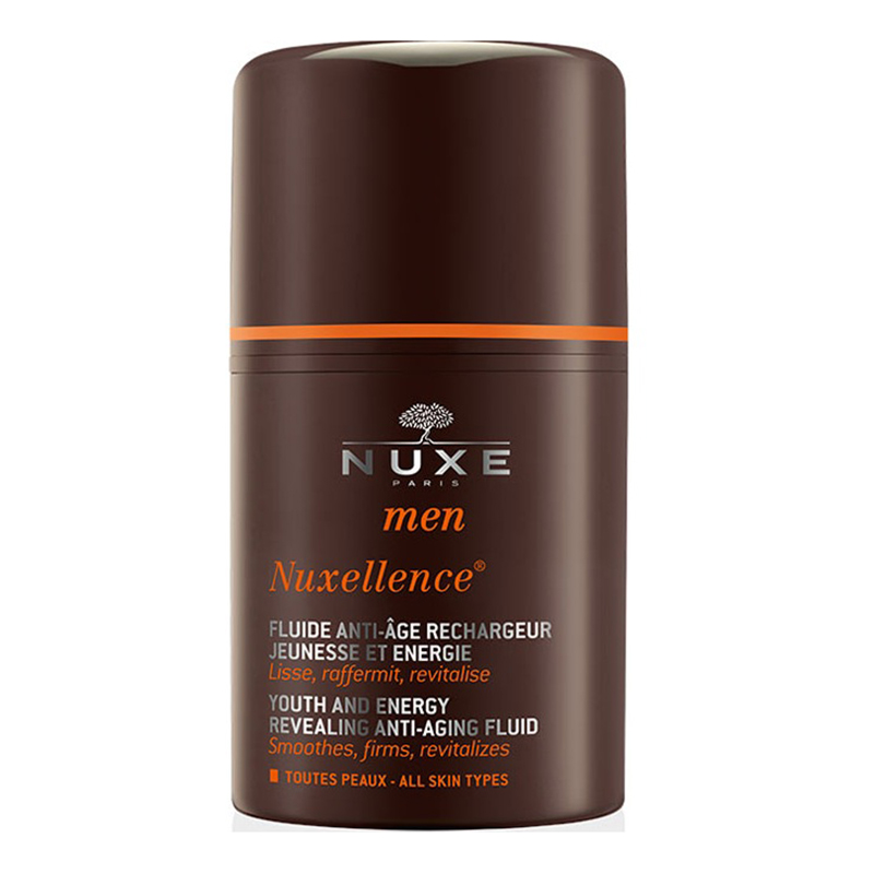 Nuxe Укрепляющая антивозрастная эмульсия для мужчин Men Nuxellence Youth and Energy Revealing Anti-Aging Fluid, 50 мл (Nuxe, Men)