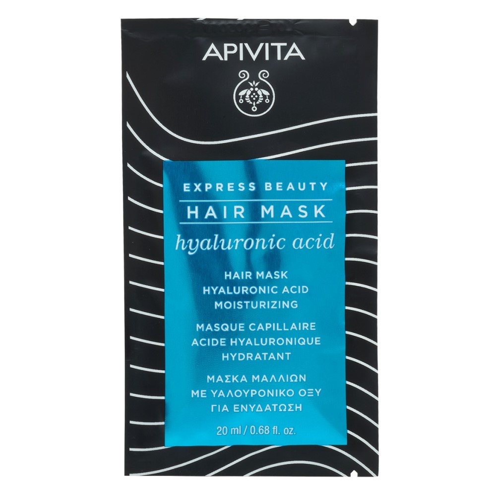 

Apivita Маска для волос с гиалуроновой кислотой, 20 мл (Apivita, Express Beauty)