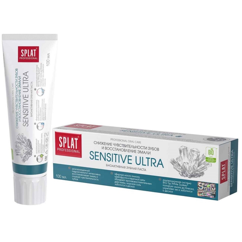 

Splat Зубная паста Sensitive Ultra, 100 мл (Splat, Professional)
