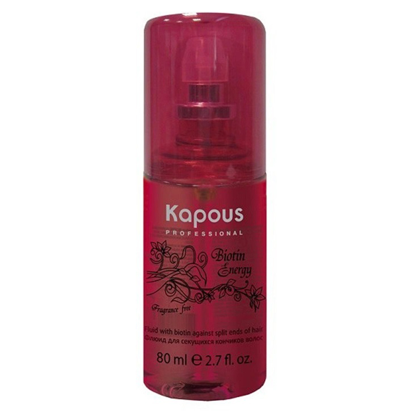 Купить Kapous Professional Флюид для секущихся кончиков волос с биотином Biotin Energy, 80 мл (Kapous Professional, Fragrance free)