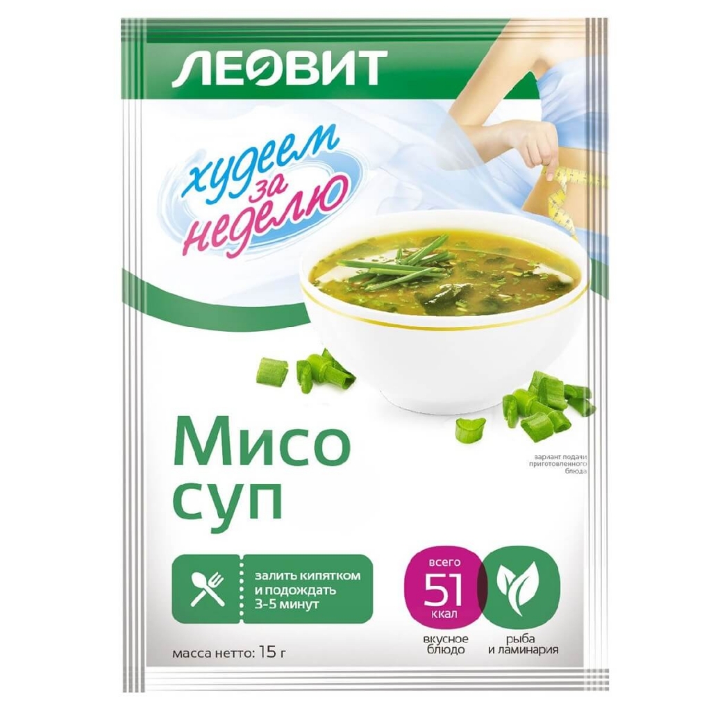 Леовит Суп Мисо, 15 г (Леовит, Худеем за неделю) от Socolor