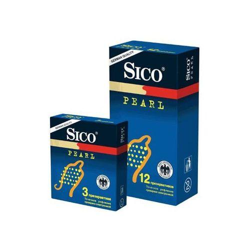 Sico Презервативы Pearl № 12 (точечное рифление) (Sico, Sico презервативы)