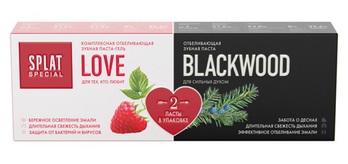 

Splat Зубная паста: Splat Special Love для Нее, 75 мл + Blackwood для Него, 75 мл (Splat, Special), Special