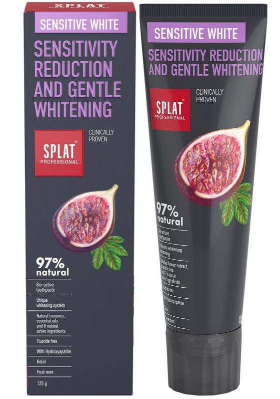 

Splat Зубная паста Sensitive White, 125 г (Splat, Professional)