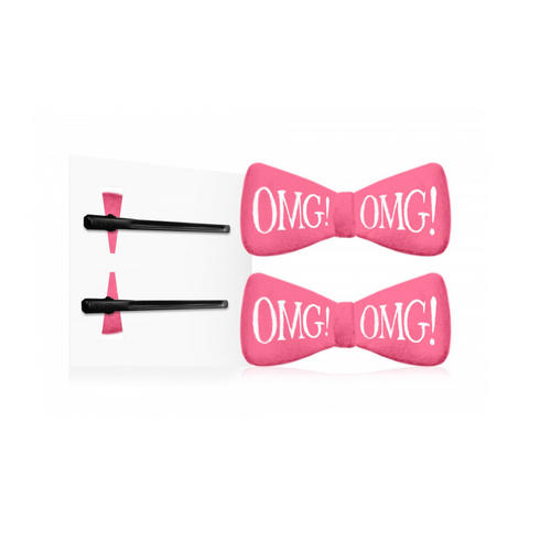 

Double Dare OMG Заколки для фиксации волос во время косметических процедур, ярко-розовые 2 шт (Double Dare OMG, OMG!)