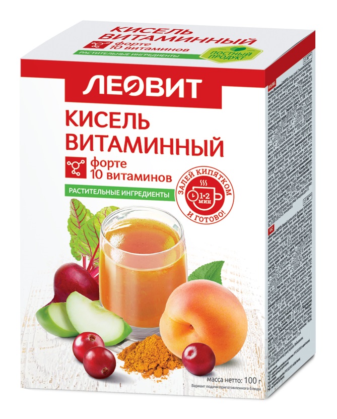Леовит Кисель витаминный Форте, 5 шт*20 г (Леовит, )