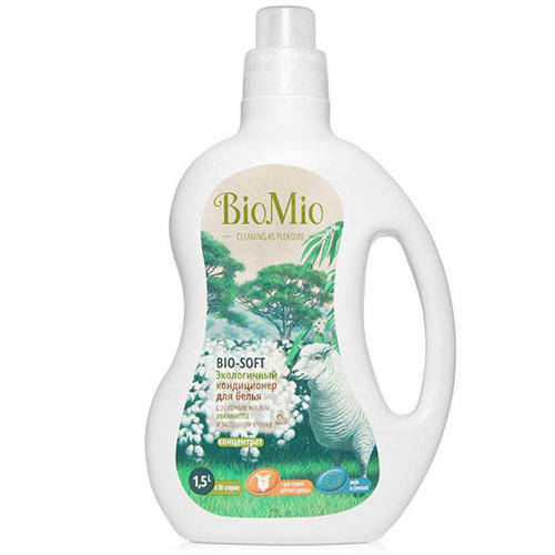 BioMio Кондиционер для белья с эфирным маслом Эвкалипта, 1000 мл (BioMio, Стирка) от Socolor