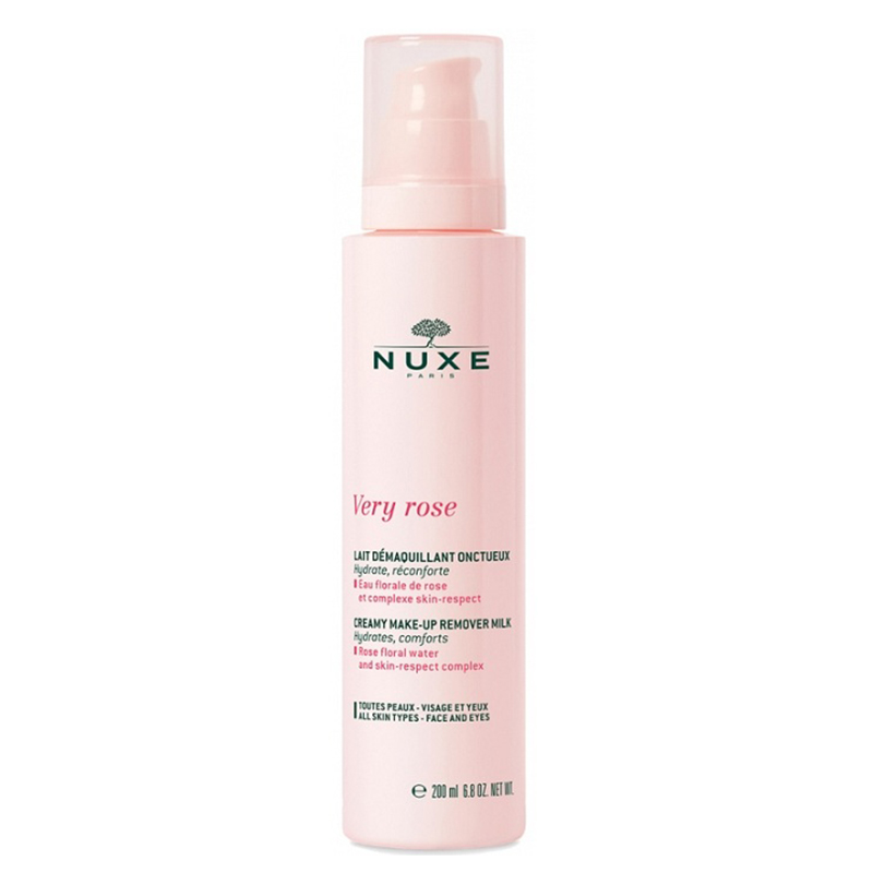 Купить Nuxe Молочко для снятия макияжа для лица и кожи вокруг глаз Creamy Make-Up Remover Milk, 200 мл (Nuxe, Very Rose)