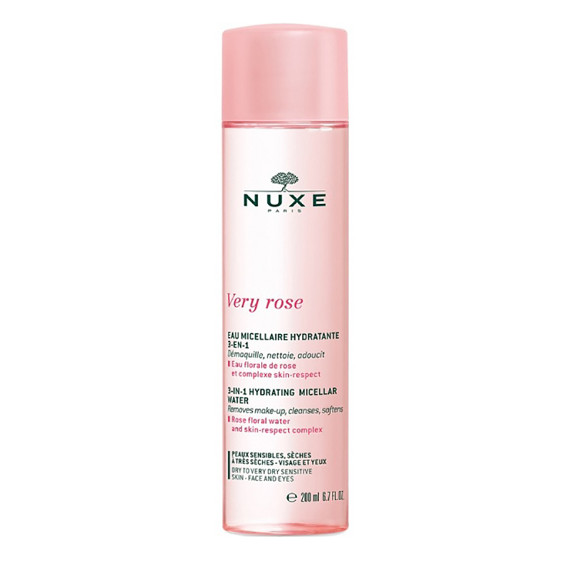 Купить Nuxe Увлажняющая мицеллярная вода для лица и глаз 3в1 3in1 Moisturizing Micellar Water, 200 мл (Nuxe, Very Rose)