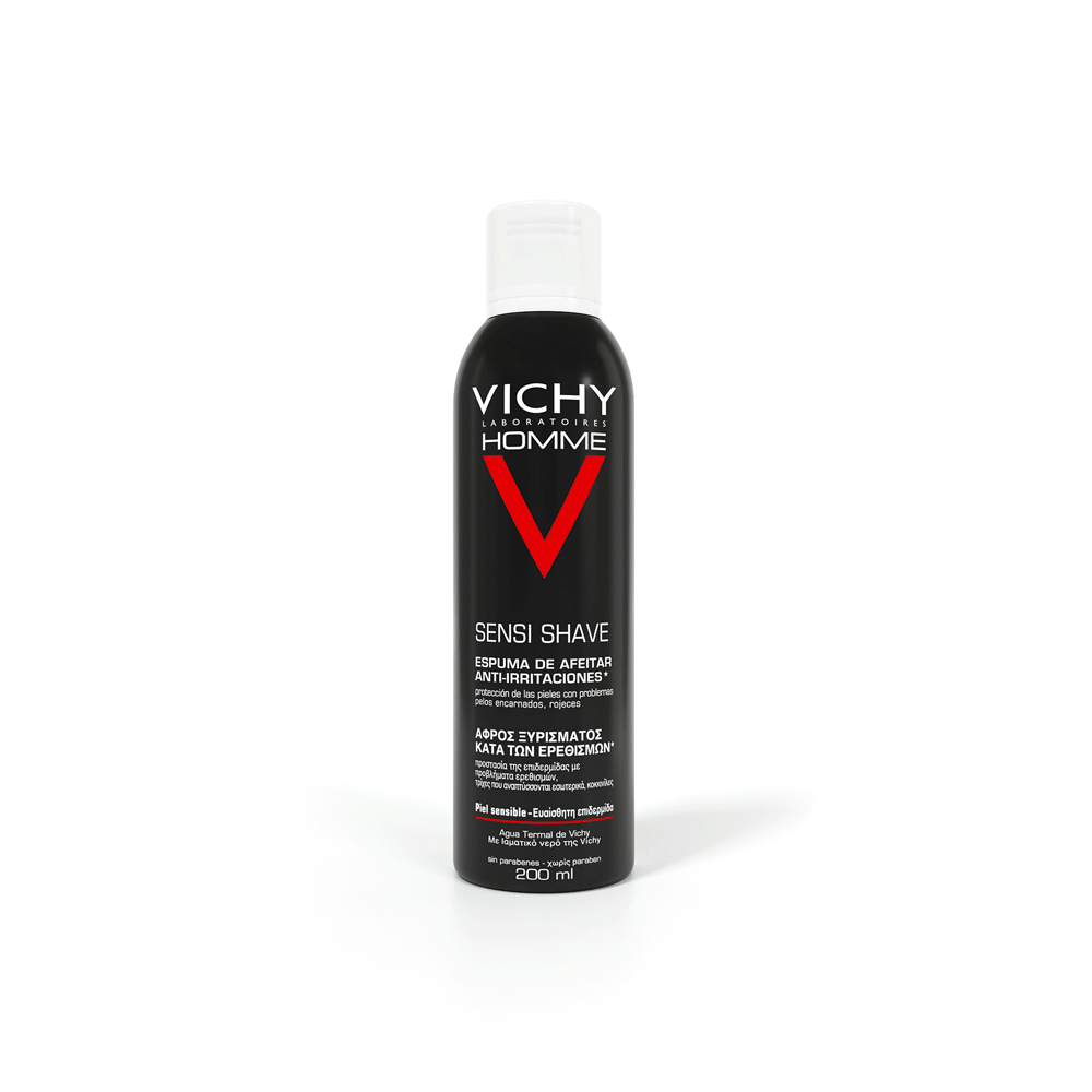 Vichy Пена для бритья для чувствительной кожи, склонной к покраснению, 200 мл (Vichy, Vichy Homme) от Socolor