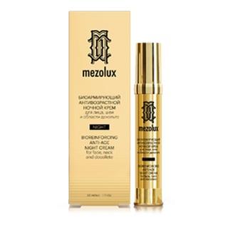 Mezolux Биоармирующий антивозрастной ночной крем для лица, шеи и области декольте, 30 мл (Mezolux, )