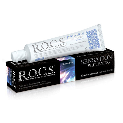 R.O.C.S Зубная паста Сенсационное отбеливание, 74 г (R.O.C.S, Зубные пасты Adults)