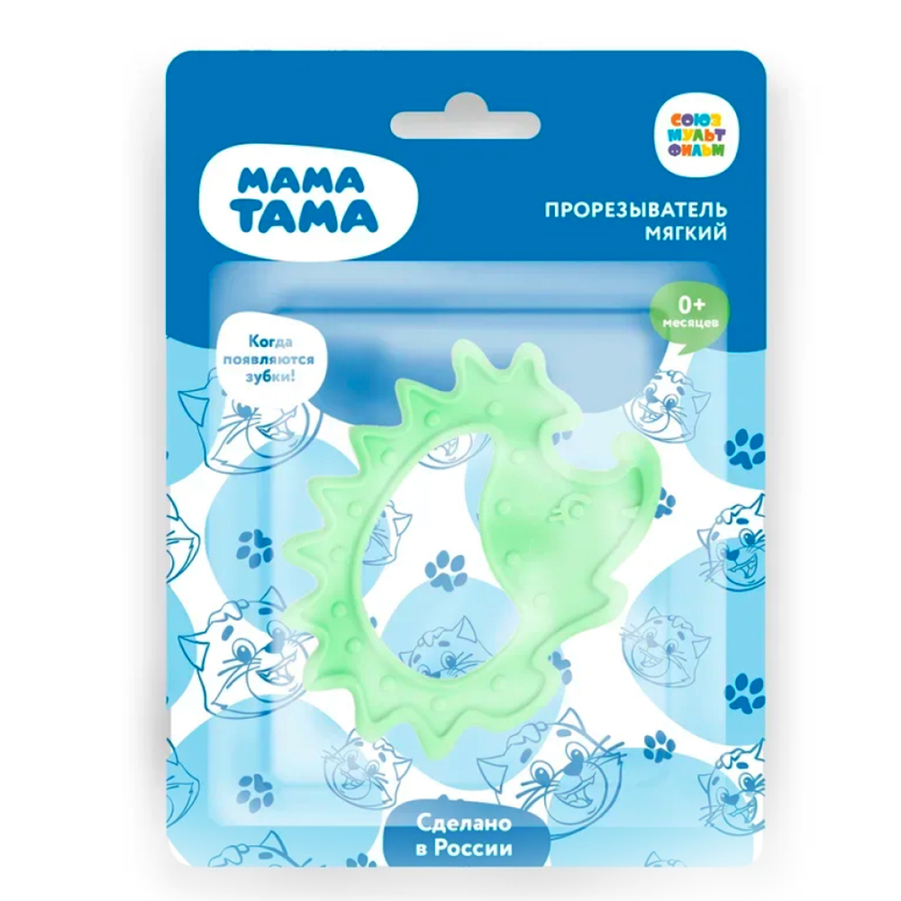 

Мама Тама Прорезыватель мягкий зеленый Ежик", 0 мес.+, 1 шт. (Мама Тама, )