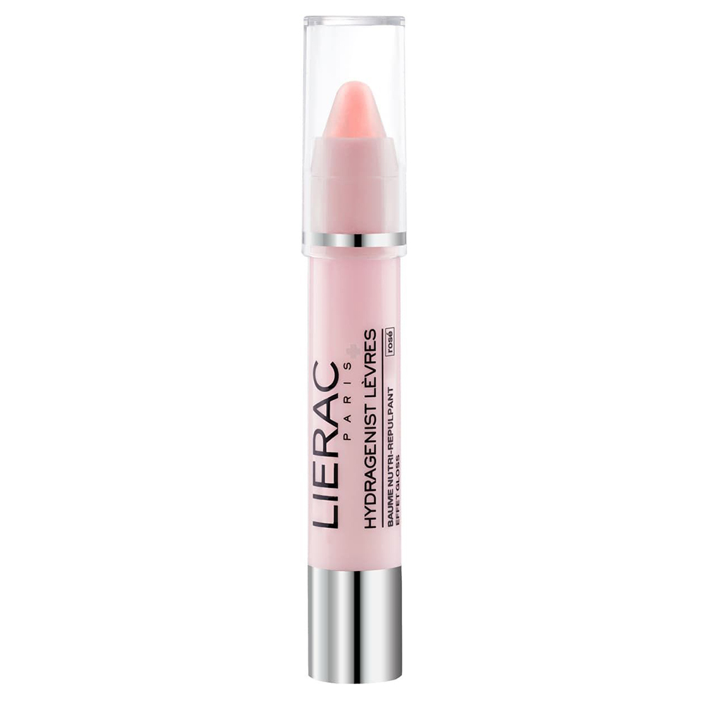 Lierac Бальзам для губ с эффектом розового блеска Baume Nutri-Repulpant Effet Gloss Rose, 3 г (Lierac, Hydragenist)