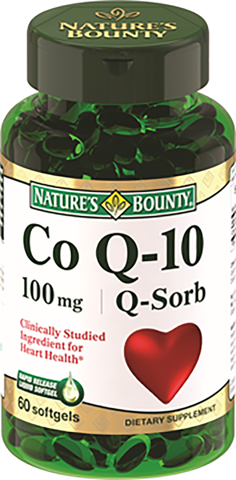Natures Bounty Коэнзим Q-10, 60 капсул (Natures Bounty, Специальные продукты)