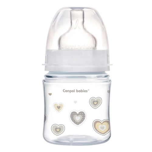 

Canpol Бутылочка PP EasyStart с широким горлышком антиколиковая, 120 мл, 0+ Newborn baby, цвет: белый (Canpol, Бутылочки)