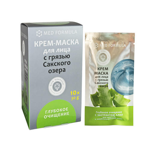

Дом природы Крем-маска "Глубокое очищение" для жирной и комбинированной кожи, 30г*10 шт (Дом природы, )