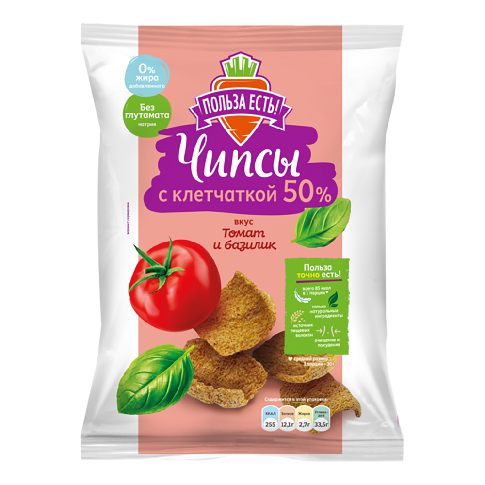 

Racionika Чипсы с клетчаткой, томат-базилик, 90 г (Racionika, )