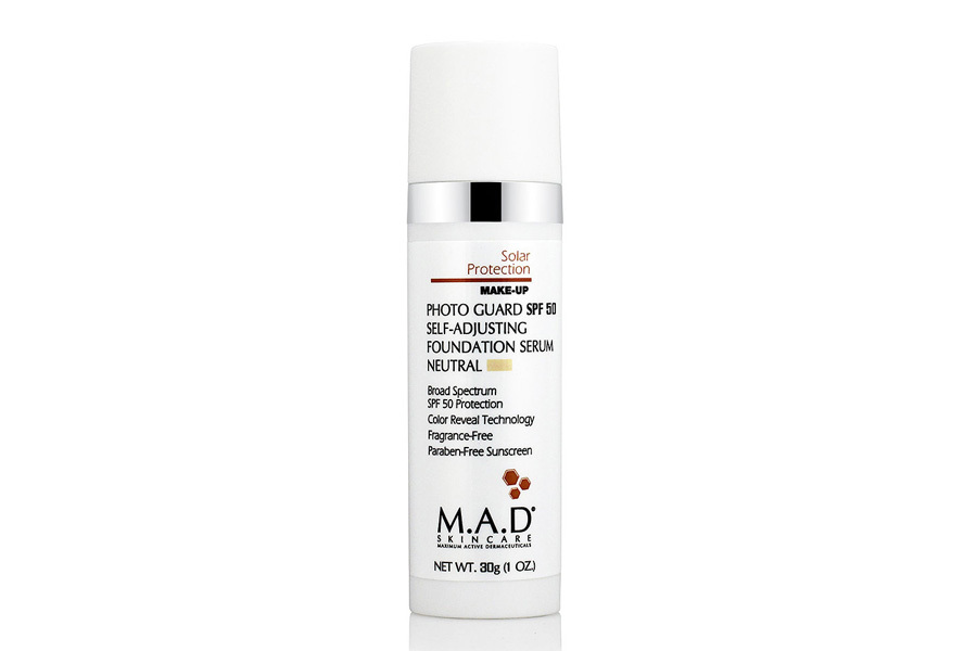 M.A.D. Подстраивающаяся сыворотка-основа под макияж с защитой spf 50 medium, 30 г (M.A.D., Sun Protection)