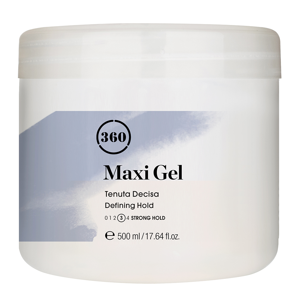 360 Гель для волос с сильной фиксацией Maxi Gel, 500 мл (360, Стайлинг)