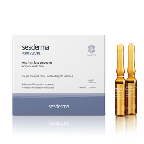 Sesderma Средство в ампулах от выпадения волос, 12 шт. по 8 мл (Sesderma, Seskavel)