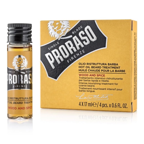 Proraso Горячее масло для бороды Wood and Spice 17 мл x 4 (Proraso, Для ухода) от Socolor