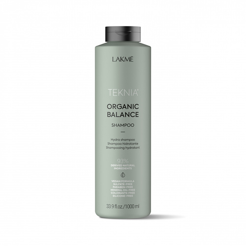 Lakme Бессульфатный увлажняющий шампунь для всех типов волос Organic balance shampoo, 1000 мл (Lakme, Teknia)