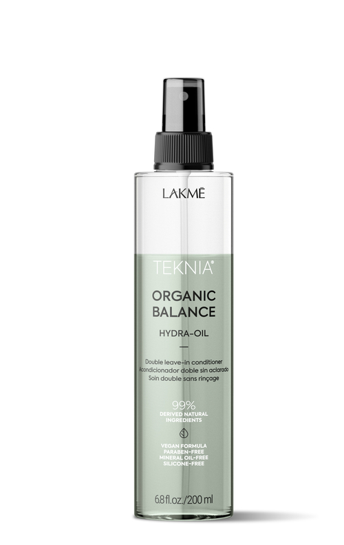 Lakme Двухфазный несмываемый кондиционер для всех типов волос Organic balance hydra-oil, 200 мл (Lakme, Teknia)