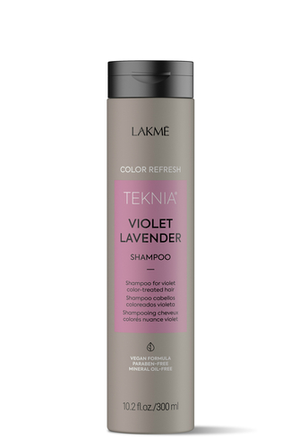 Lakme Шампунь для обновления цвета фиолетовых оттенков волос Refresh violet lavender shampoo. 300 мл (Lakme, Teknia)