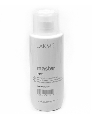 Lakme Master perm selecting system 2 Waving lotion Лосьон для окрашенных и ослабленных волос 500 мл (Lakme, Master)