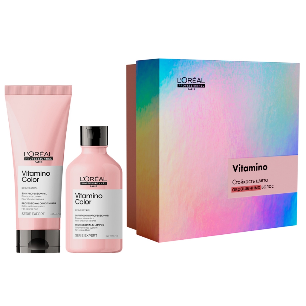 

L'Oreal Professionnel Новогодний набор Vitamino Color для окрашенных волос (Шампунь, 300 мл + Кондиционер, 200 мл) (L'Oreal Professionnel, Уход за волосами)