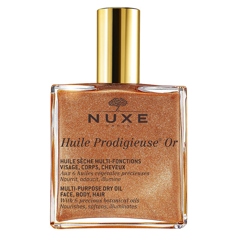 Nuxe Мерцающее сухое масло для лица, тела и волос Huile Prodigieuse Or Multi-Purpose Dry Oil, 100 мл (Nuxe, Prodigieuse) от Socolor