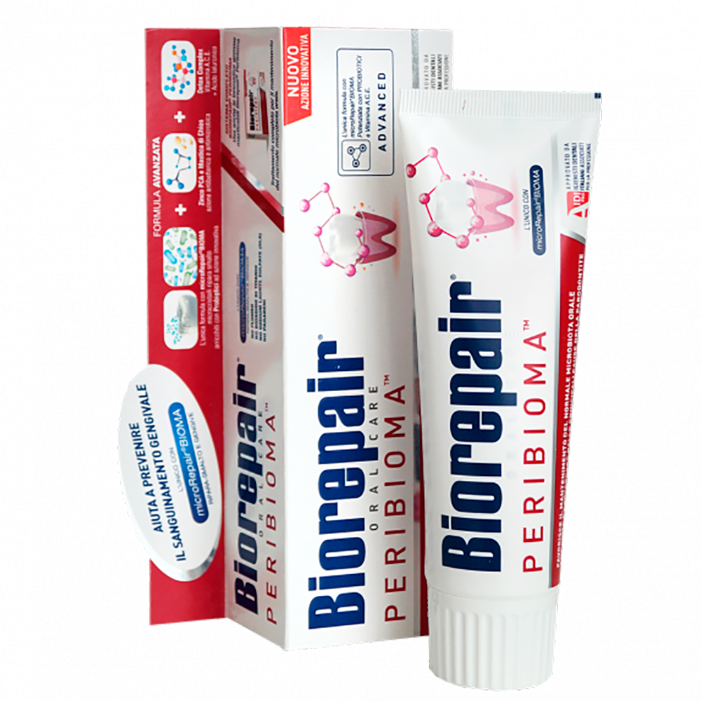

Biorepair Зубная паста Peribioma, 75 мл (Biorepair, Чувствительные зубы)