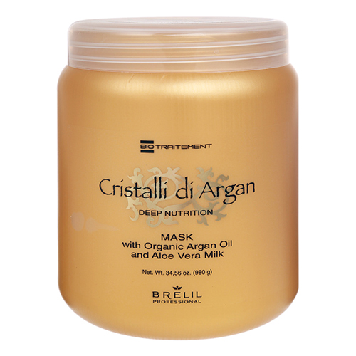 Brelil Professional Маска для волос с маслом аргании и молочком алоэ, 1000 мл (Brelil Professional, Argan Oil Crystals)