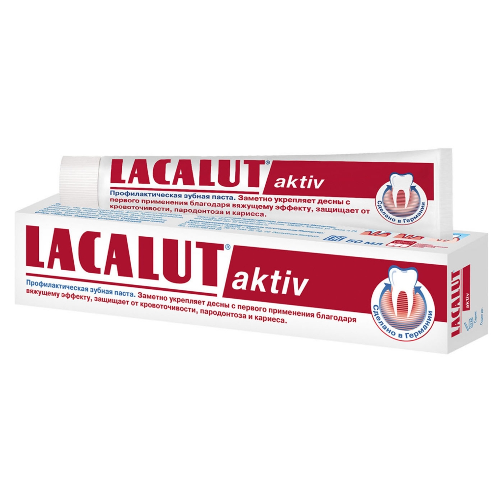 Lacalut Зубная паста Актив, 50 мл (Lacalut, Зубные пасты)  - Купить