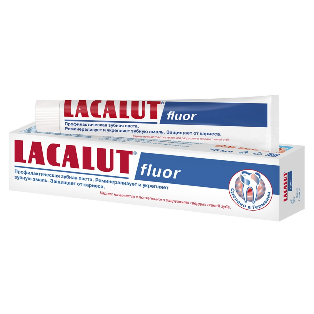 Купить Lacalut Зубная паста fluor, 75 мл (Lacalut, Зубные пасты)